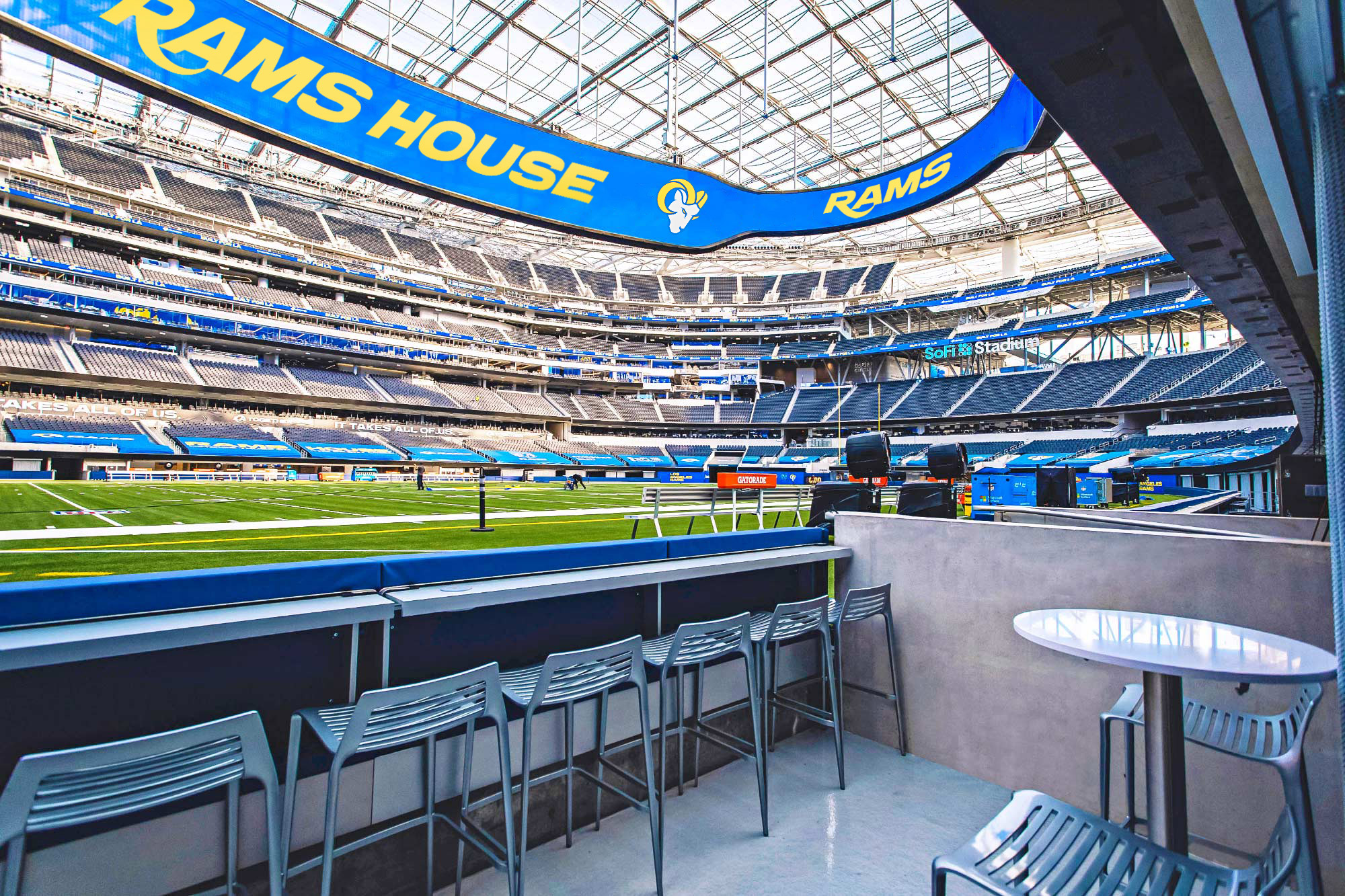 Cabana Interior and Seating